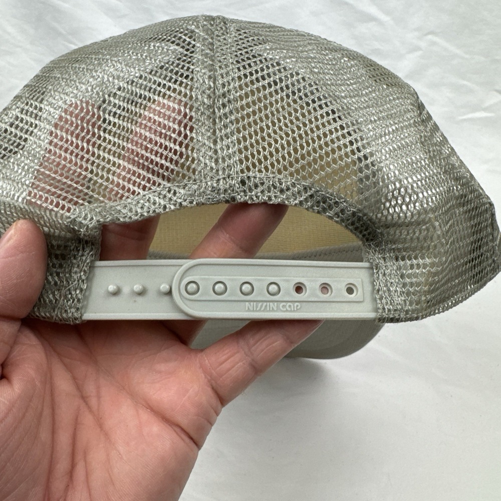 Mt Rushmore Hat Cap Snapback Adult One Size Gray Mesh Funny Vintage Nissin - Picture 6 of 11